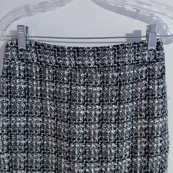 Banana Republic Women's Tweed Pencil Skirt Woven Pattern SZ 2 - Picture 3 of 9